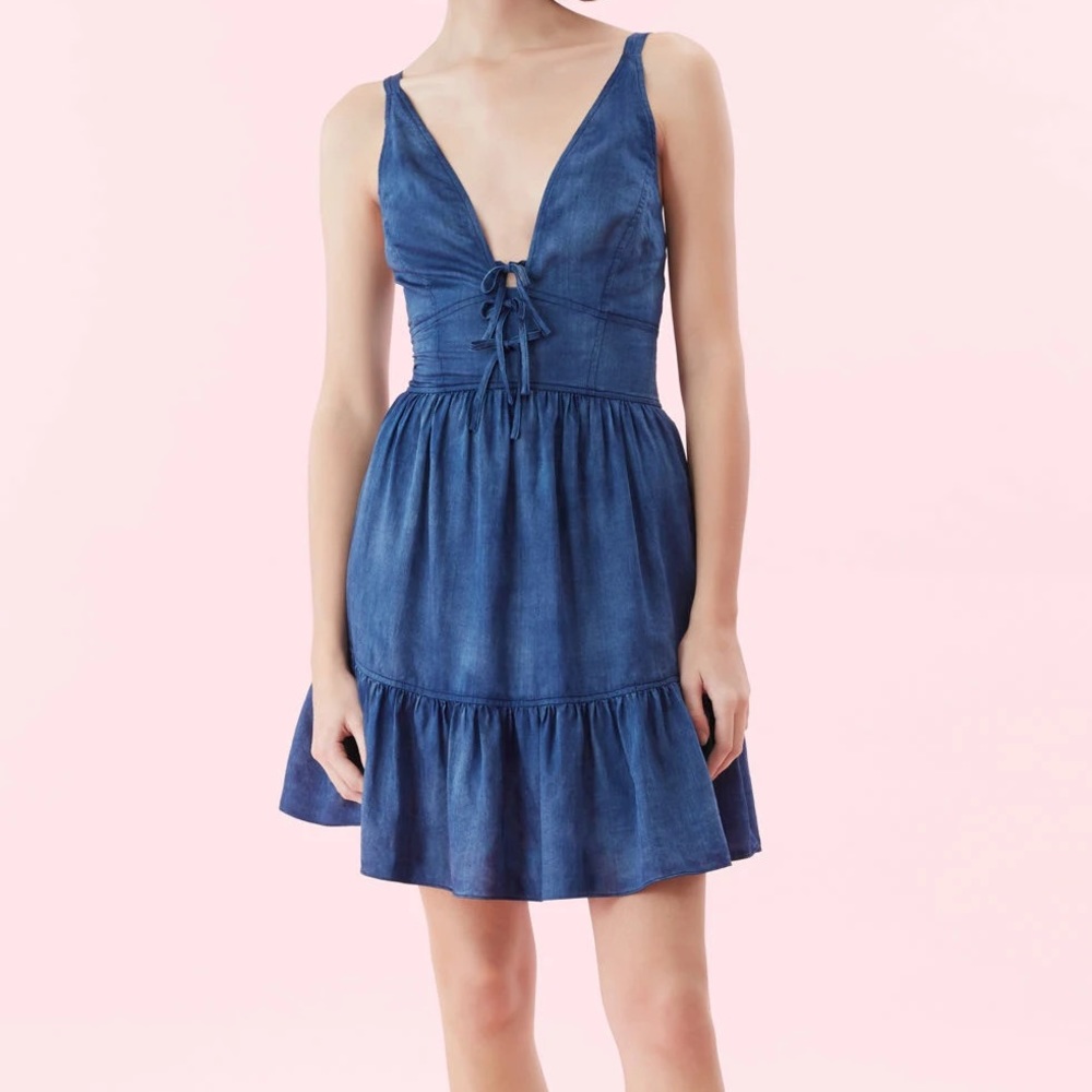 Rebecca Taylor La Vie Tissue Denim Dress